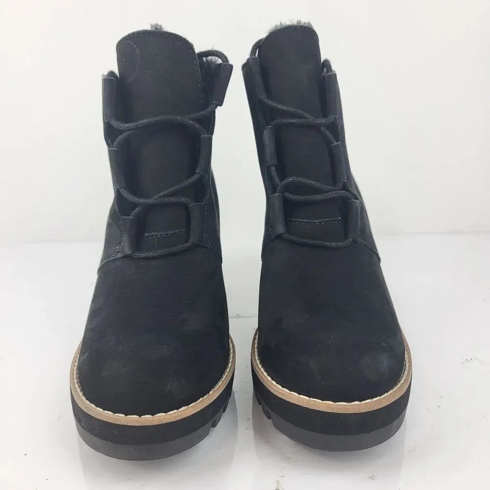Eileen Fisher Capa  Boots Booties Wedge Black Size 7